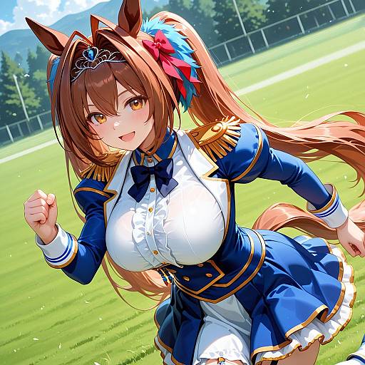 Daiwa Scarlet Running in Field