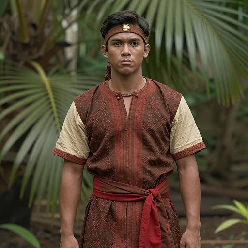 Young Man in Traditional Filipino Costume