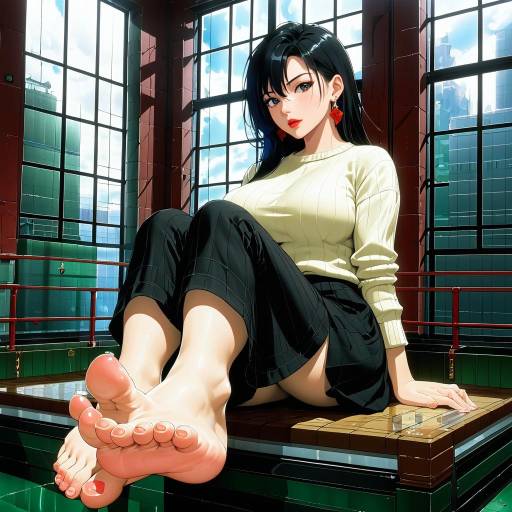 Barefoot Fantasy: A Captivating Portrait