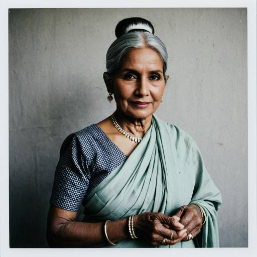 Elderly Indian Woman Cosplay Inspiration