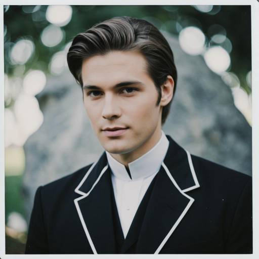 Man in Clergy Style Suit with White Collar