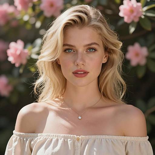 Elegant Blonde Portrait in Natural Light