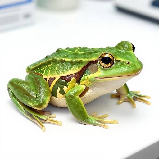 Anatomical Frog Dissection Diagram
