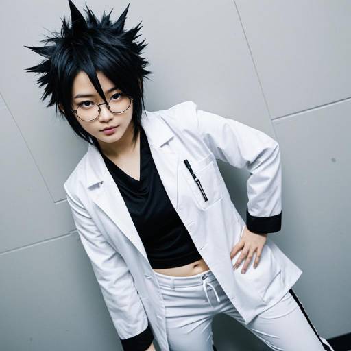 Elegant Cosplay: Sexy Lab Coat Look