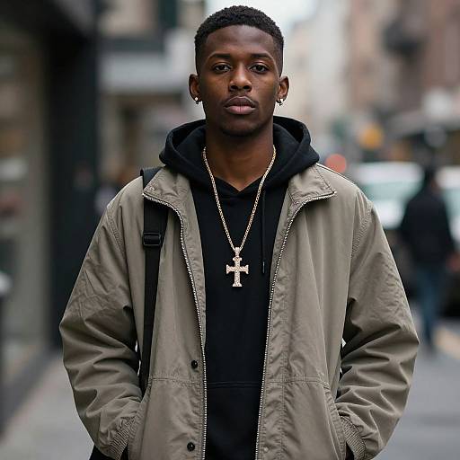 Urban Hip Hop Male Fashion Portrait
