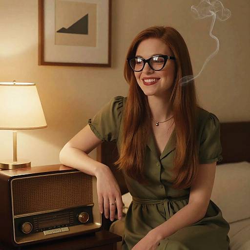 Vintage Film Portrait with Retro Charm