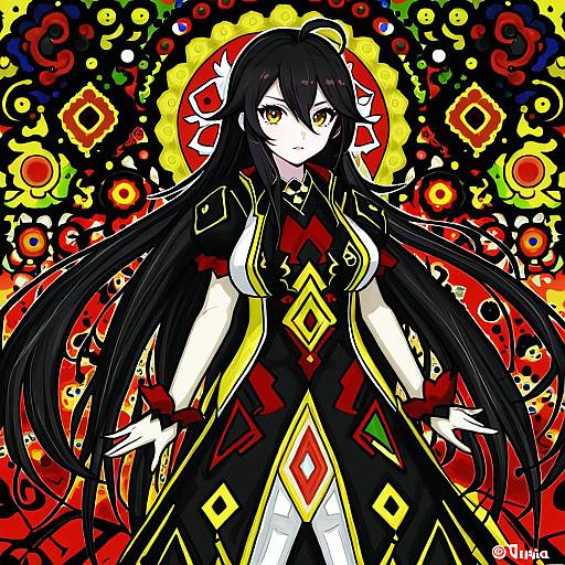 Illustration of Ara haan, elsword in the style of Tusia