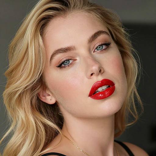 Sultry Portrait of a Fair-Skinned Woman