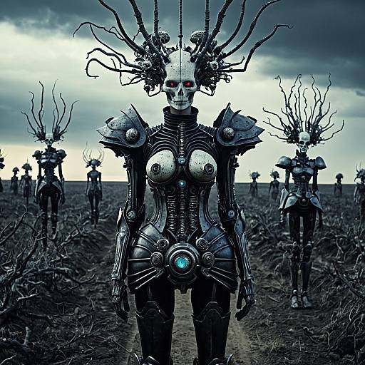 Surreal Cyborgs in Blooming Hellscape