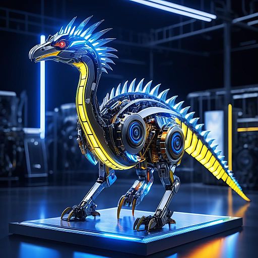 Futuristic Mechanical Therizinosaurus Concept Futuristic Mechanical Therizinosaurus Concept