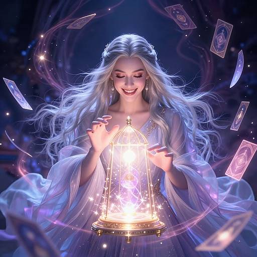 Disney Fortune Teller with Silver Hair