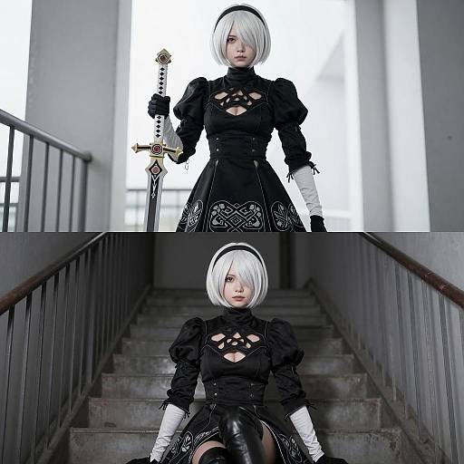Stunning Portraits of 2B from Nier: Automata
