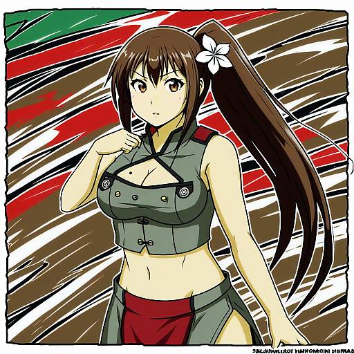 Illustration of Amagi kai (kancolle), kantai collection in the style of Yumaru (marumarumaru)