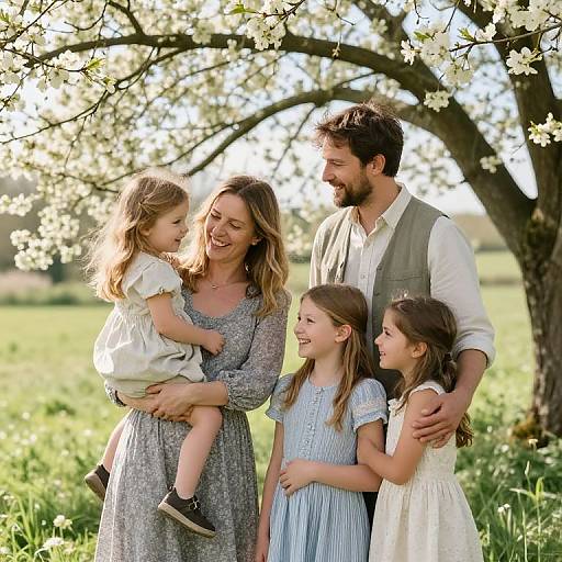 Pastoral Scene of Familial Warmth