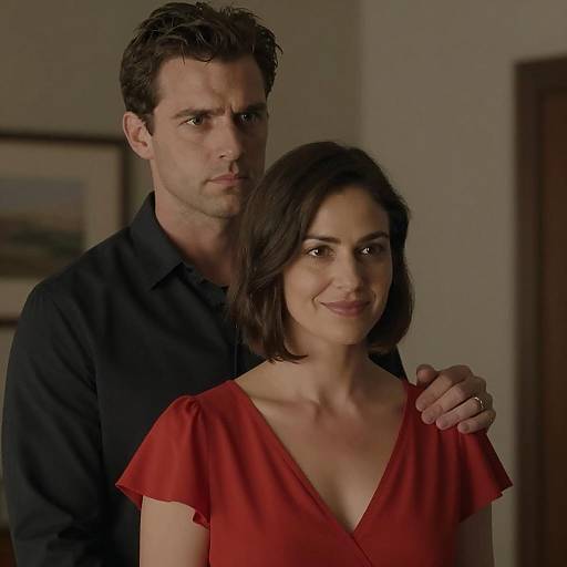 Intimate Portrait in Dim Lighting