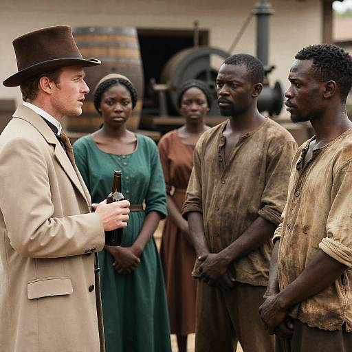 Historical Gathering of Diverse Individuals