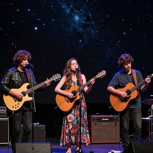 Soulful Performance Under Starry Lights