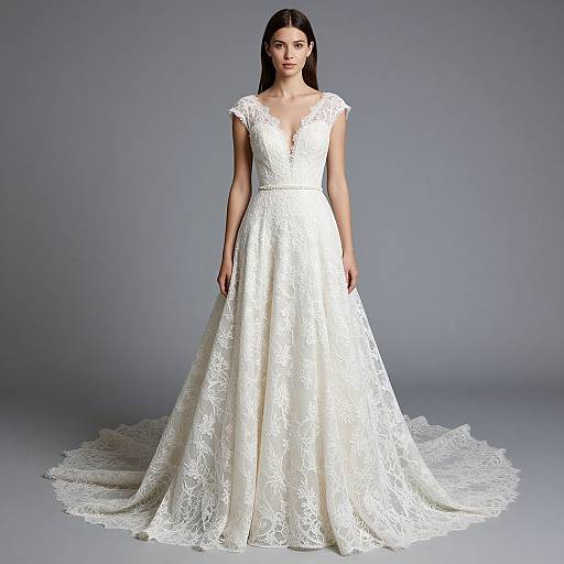 Elegant Lace Bridal Gown