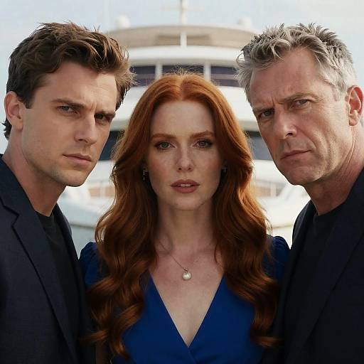 Intense Portrait of Three Diverse Individuals