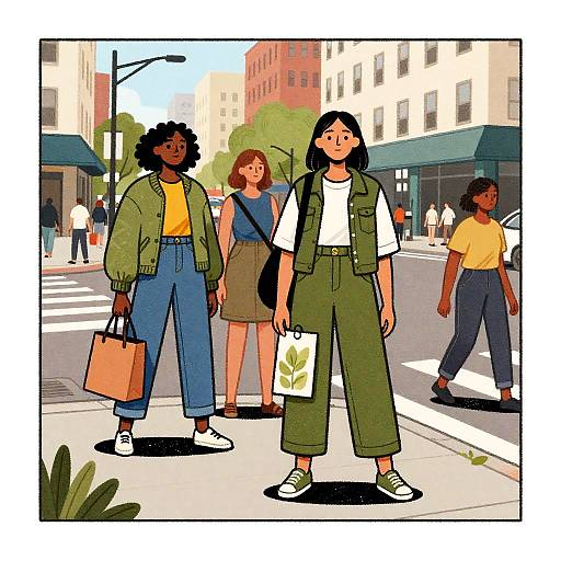 Eco Street Style Comic Illustration