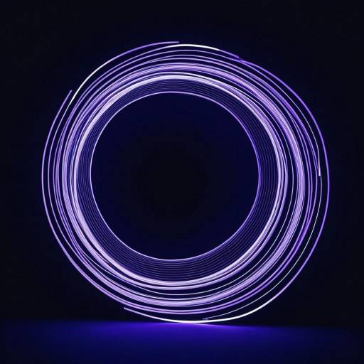 Ethereal Lavender Spiral Light Art