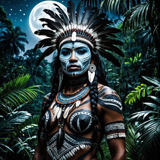 Ethereal Amazon Warrior Portrait at Twilight Ethereal Amazon Warrior Portrait at Twilight