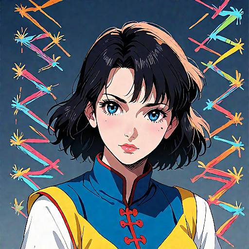 Neon Moody Art with Depth