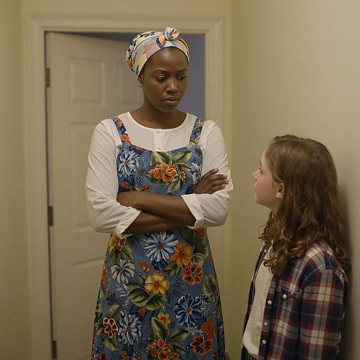 Contrasting Expressions in a Hallway