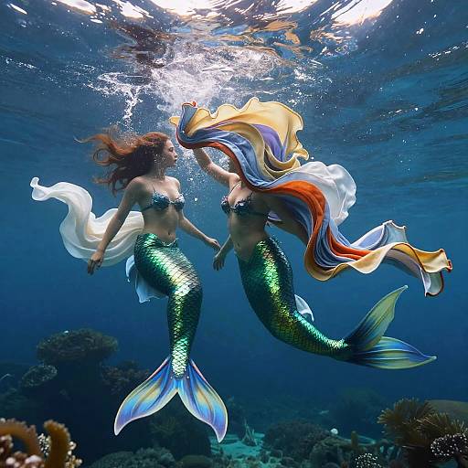 Fantasy Underwater Mermaid Transformation