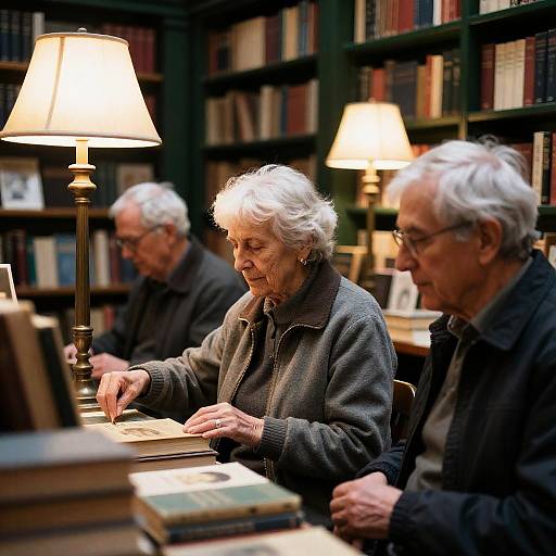 Realistic London Bookshop Scene