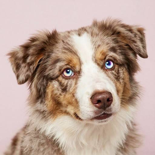 Adorable Australian Shepherd Puppy Close-Up