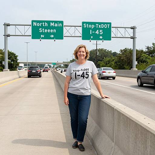 Photograph of a smiling woman with curly blonde hair, wearing a white 