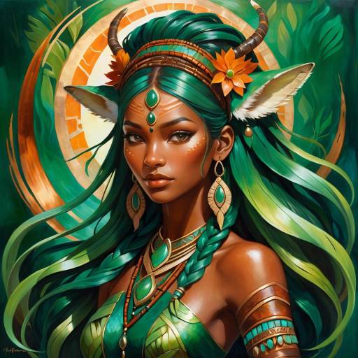 Exotic Animal Shaman in Harmonious Glow Exotic Animal Shaman in Harmonious Glow