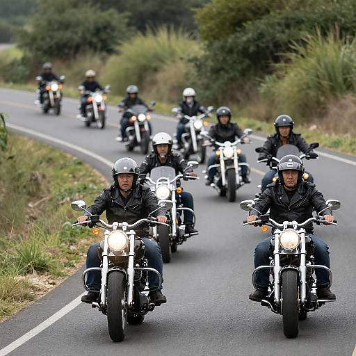 Epic Group Ride on a Scenic Road