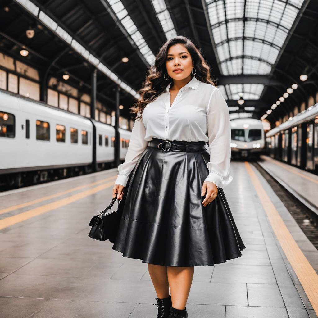 Edgy Chic at Vintage Train Station