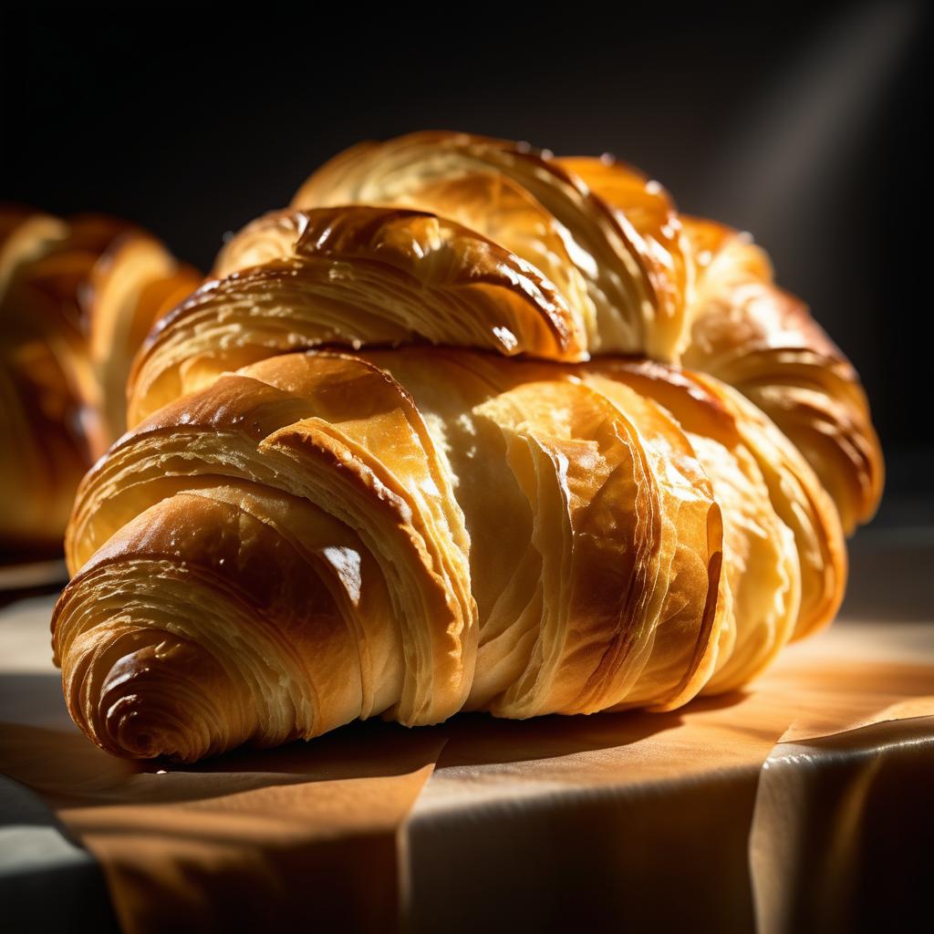 Stunning Close-Up of a Fresh Croissant