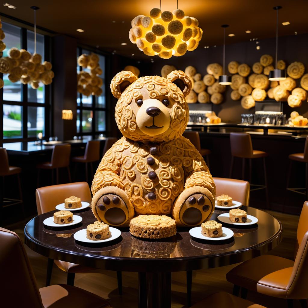 Surreal Cookie Bear Sculpture Photography