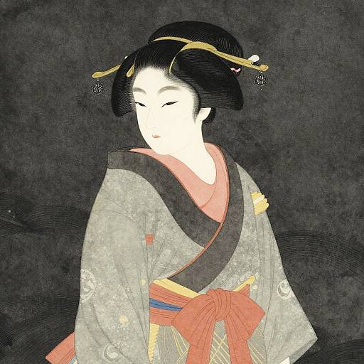 Spirit of the Ocean in Japanese Watercolor