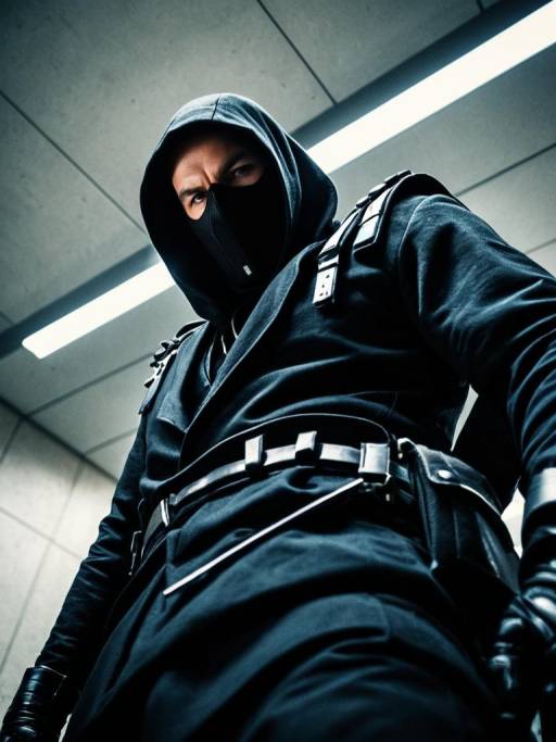 Man in Modern Assassin Costume