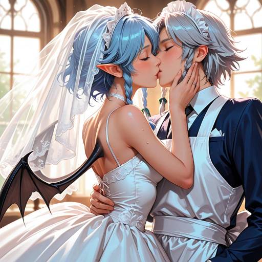 Fantasy Wedding Kiss