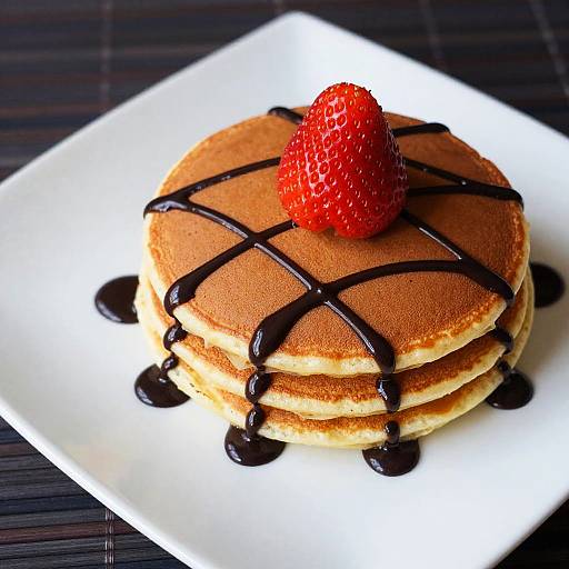 Hyper-realistic Pancake with Strawberry