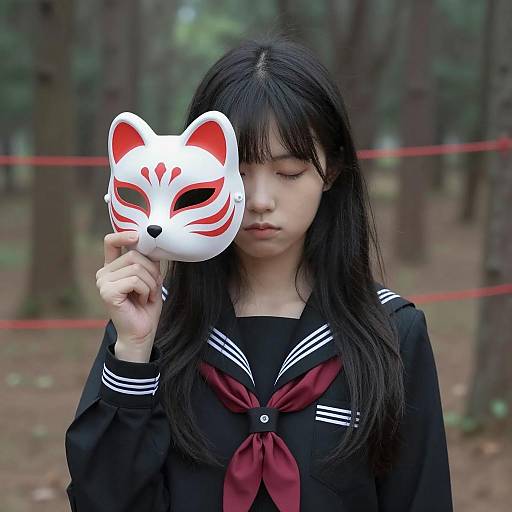 Mysterious Girl in Sailor Uniform