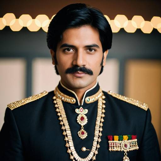 Man in Traditional Indian Regal Attire