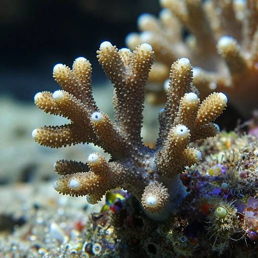 Vibrant Macro Underwater Coral Scene