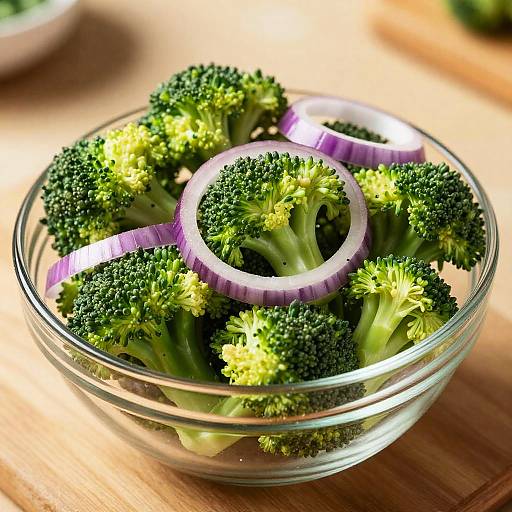 Vibrant Glass Bowl of Fresh Vegetables
