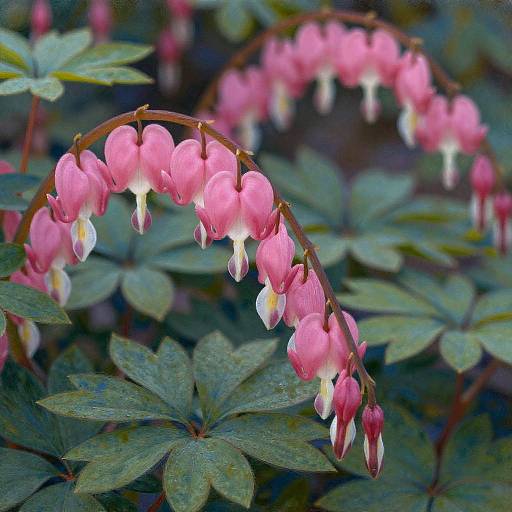 Bleeding Heart Flowers Close-up