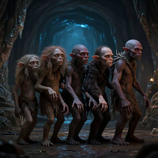 Surreal Gollum Transformation Sequence