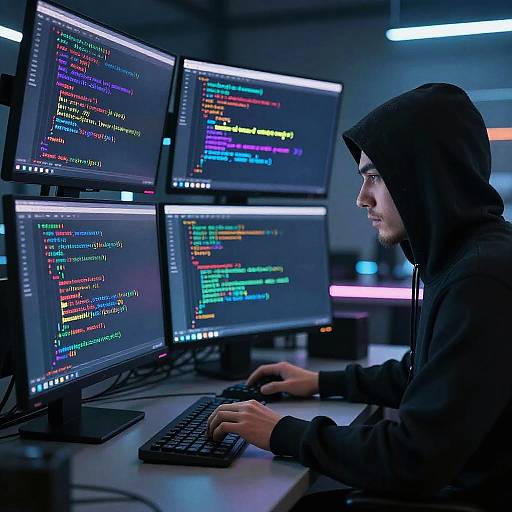 Cyber Hacker Digital Workspace