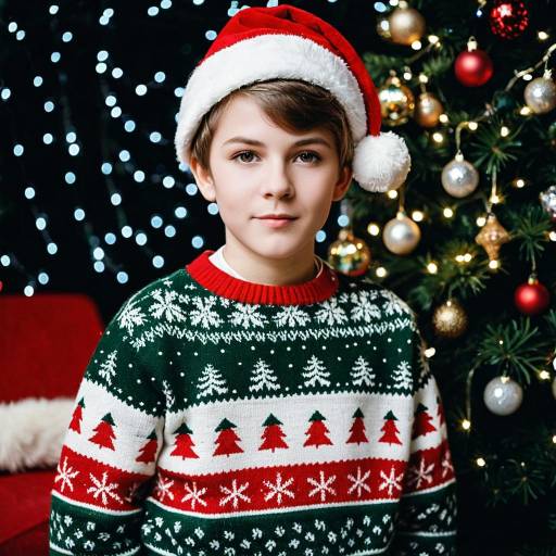 Festive Christmas Jumper with Lights