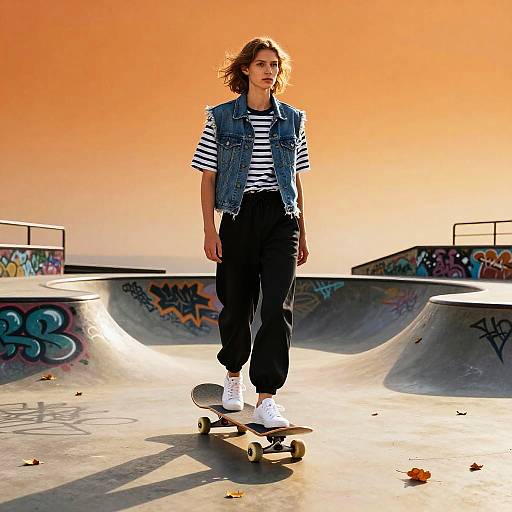 Urban Chic Skateboarder Couture Shoot